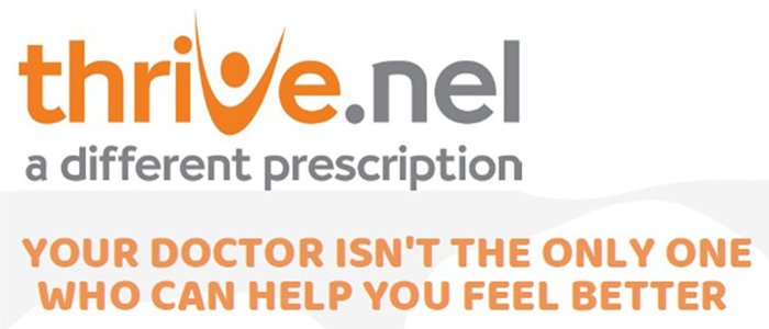 ThriveNEL. A different prescription. Your doctor isn't the only one who can help you feel better.
